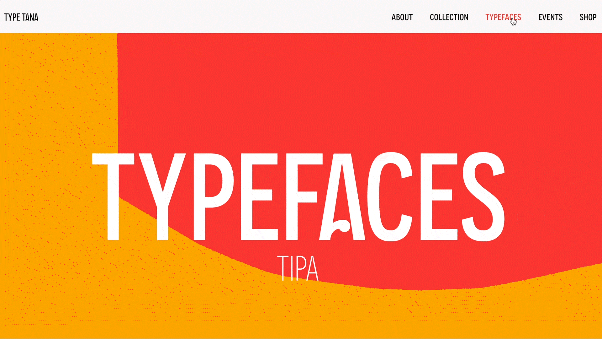 typefaces website